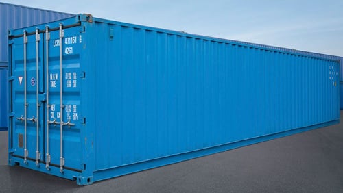 New standard 40ft storage container for sale in blue