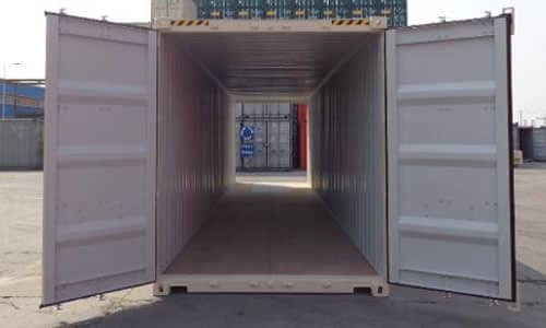 Grey double door shipping container for sale