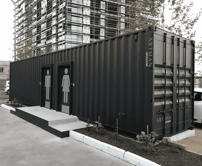 Shipping Container Portable Toilets