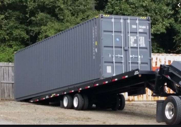 Tilt Body Shipping Container Deliveyr