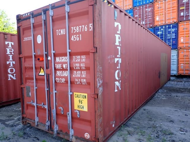 40 ft. High Cube Shipping Container