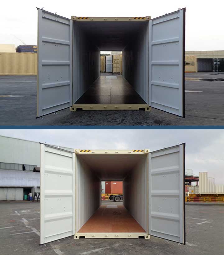 40ft double door shipping container dimensions