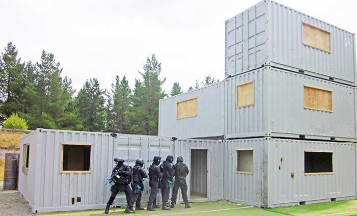 police-training-shipping-container