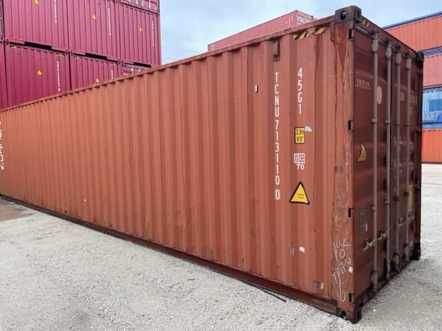 40 ft wind and water tight used shipping container
