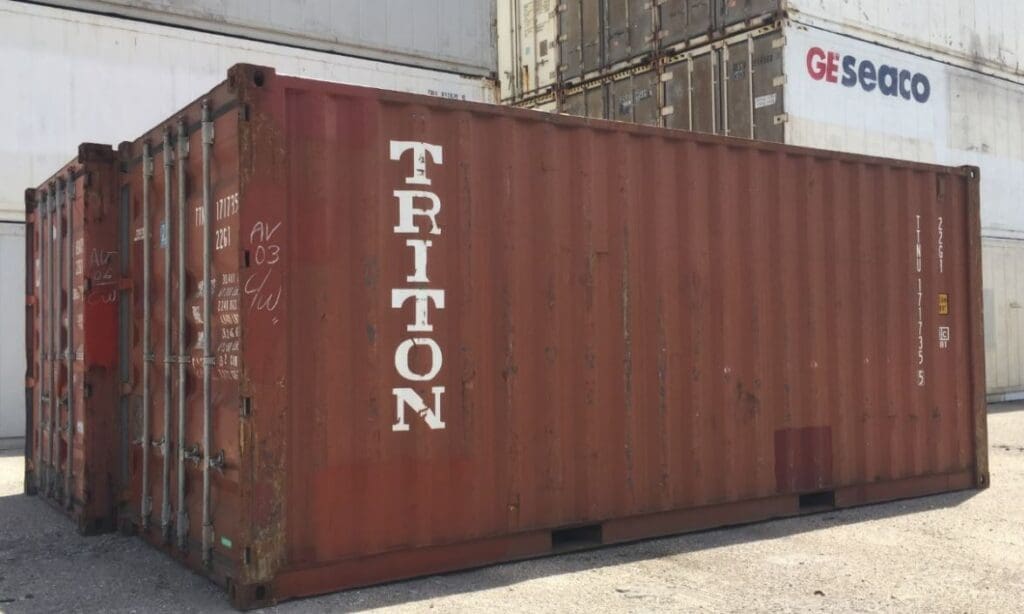 20 ft used wind and water tight container, cargo worthy 