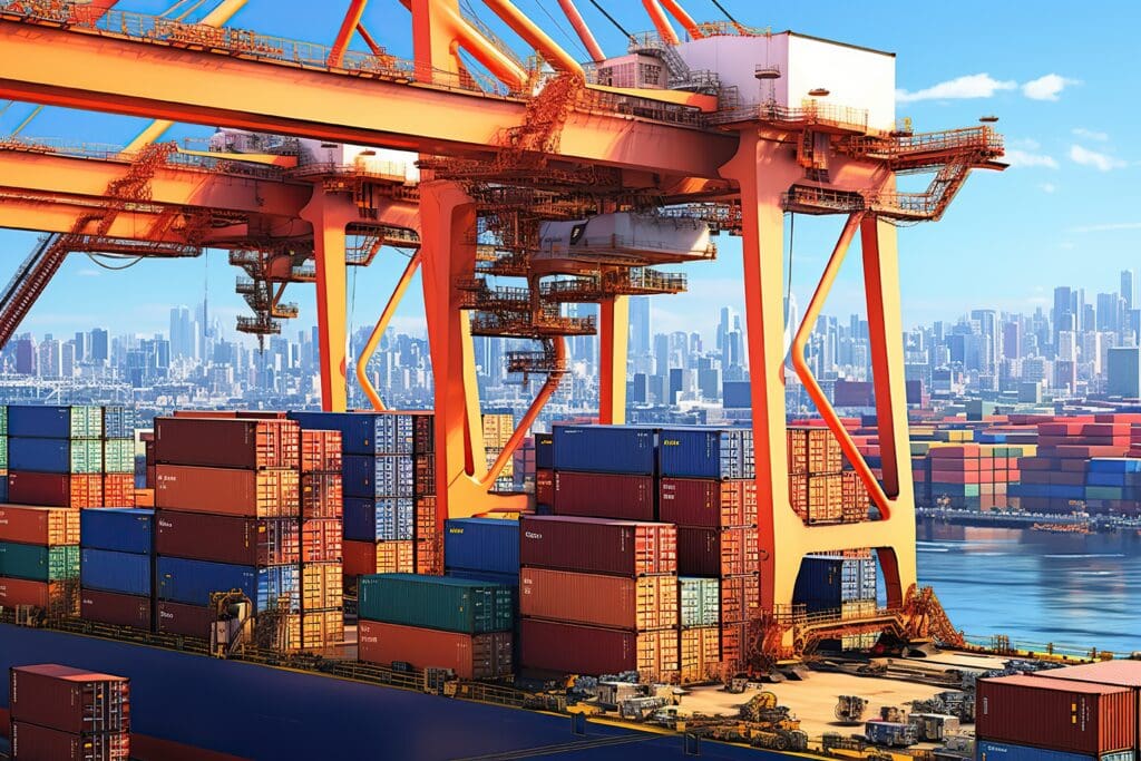 St. Louis Shipping container depot facility. 