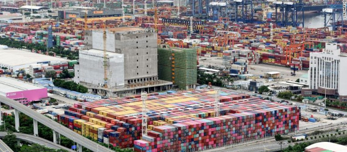 Shipping Containers Backed Up In China